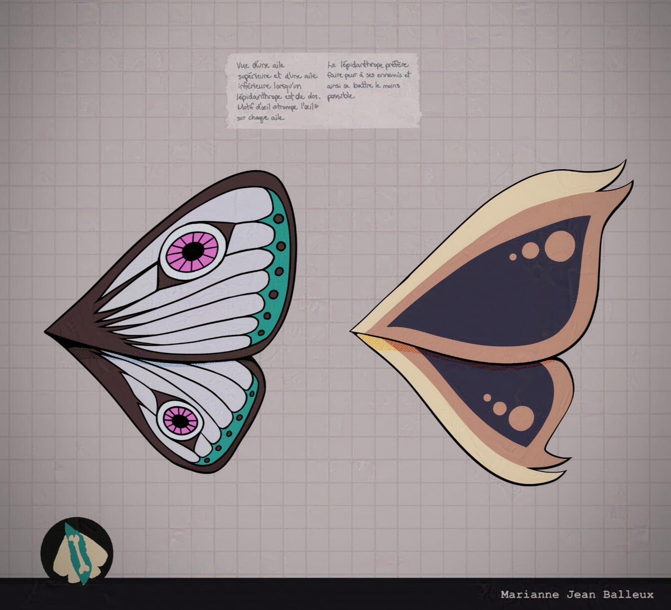 Lepidanthrope wings. Made with Procreate,